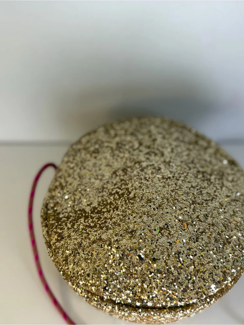 Crewcuts Gold Glitter Heart-Eyes Emoji Mini Crossbody 😍